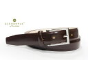 【日本正規輸入代理店商品 メーカー3ヶ月保証あり】GLENROYAL / グレンロイヤル ベルト●DRESSY CALF LEATHER BELT ベルト DARK BROWN 06-5608-DARK BROWN ブラウン ( ステッチ無し )ドレッシーカーフレザーベルト/メンズ/革製