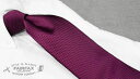 ■TRAD SALE!【FAIRFAX/フェアファクス】ソリッドタイ/無地ネクタイ(フューシャパープル系バスケット調無地)(FEF-174) [19503000...