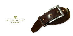 グレンロイヤル ベルト（メンズ） 【日本正規輸入代理店商品+メーカー3ヶ月保証あり】GLENROYAL / グレンロイヤル ベルト●BRIDLE LEATHER DRESS BELT CIGAR/HAVANA/06-5480-CIGAR HAVANA/ダークブラウン/ブライドルレザー/ ドレス/ベルト/メンズ/革製