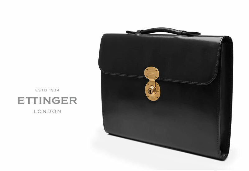  エッティンガー / ETTINGER ● BURLINGTON BRIEFCASE HEFO 2149JL / BLACK バーリントン ブリーフケース ( 革製鞄/メンズ/ビジネスバッグ/BAG )