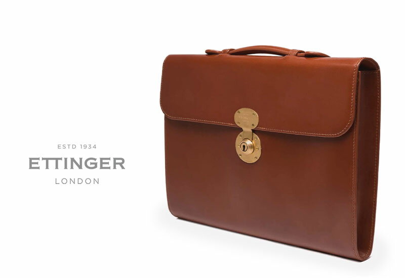 エッティンガー ビジネスバッグ [ETTINGER社公認正規販売店] エッティンガー / ETTINGER ● BURLINGTON BRIEFCASE HEFO 2149JL / HAZELNUT バーリントン ブリーフケース ( 革製鞄/メンズ/ビジネスバッグ/BAG )