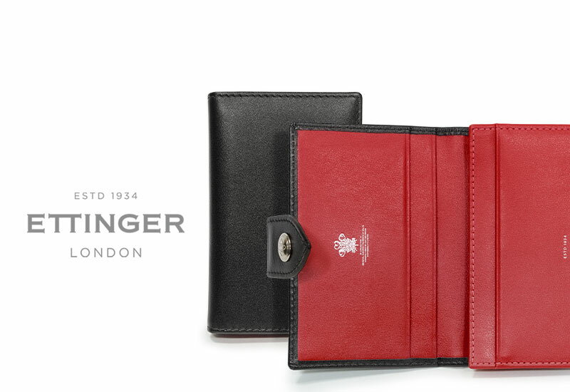 エッティンガー [ETTINGER社公認正規販売店]エッティンガー / ETTINGER ●TAB( ST143JTAB)スターリング・レッドコレクション ビジティング・カードケース タブ付き ( レザー/名刺入れ/カードホルダー/メンズ ) STERLING RED