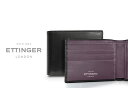 エッティンガー 財布（メンズ） [ETTINGER社公認正規販売店]エッティンガー / ETTINGER ●TAB(ST141JTAB)スターリング・パープルコレクション / ロイヤルコレクション ビルフォールド3C/カード＆コインパース タブ付き ( メンズ/レザー/ウォレット/二つ折り財布/小銭入れ )