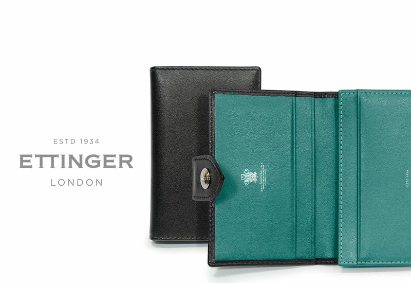 [ETTINGER社公認正規販売店]エッティンガー / ETTINGER ●TAB( ST143JTAB) スターリング・ターコイズコレクション ビジティング・カードケース タブ付き( レザー/名刺入れ/カードホルダー/メンズ ) STERLING TURQUOISE