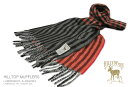 HILLTOP / ヒルトップ マフラー LAMBSWOOL & ANGORA MUFFLERS FAH 01926 A3 CHARCOAL RED ( レッド...