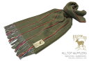 HILLTOP / ヒルトップ マフラー LAMBSWOOL MUFFLERS FAH 01930 A5 SAGE ( セージグリーンストライプ ) 【楽ギフ_...