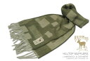 HILLTOP / ヒルトップ マフラー LAMBSWOOL & CASHMERE MUFFLERS FAH 01932 A3 OLIVE ( オリーブランダム...