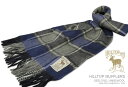HILLTOP / ヒルトップ マフラー LAMBSWOOL MUFFLERS FAH 01933 A6 INK FLANNEL ( オリーブ×ネイビーチェック...