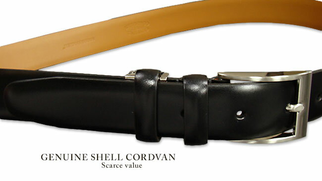ִ륳ɥХ٥ [ Shell Cordovan Belt ] ( ֥å / СХå ) 21416 ɥХ ٥ ڳڥ_ۡڤб(RH)פ򸫤