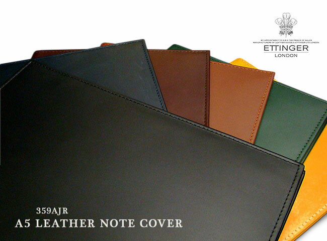 [ETTINGERҸǧŹ]åƥ󥬡 / ETTINGER A5 LEATHER NOTE COVER BH359A/OH359AJR ( 쥶/ΡȥС/ )