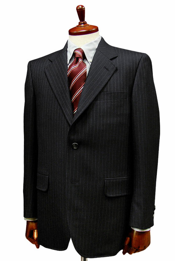 [秋冬] 三ツ釦段返り濃紺ストライプ アメリカントラッドスーツ [ 7305#PS1 ] トラッドスーツ