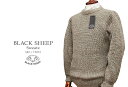 BLACK SHEEP / ブラックシープ クルーネックセーター ( Twist ) ( セットイン仕様 ) SJ01-B 【楽ギフ_包装】