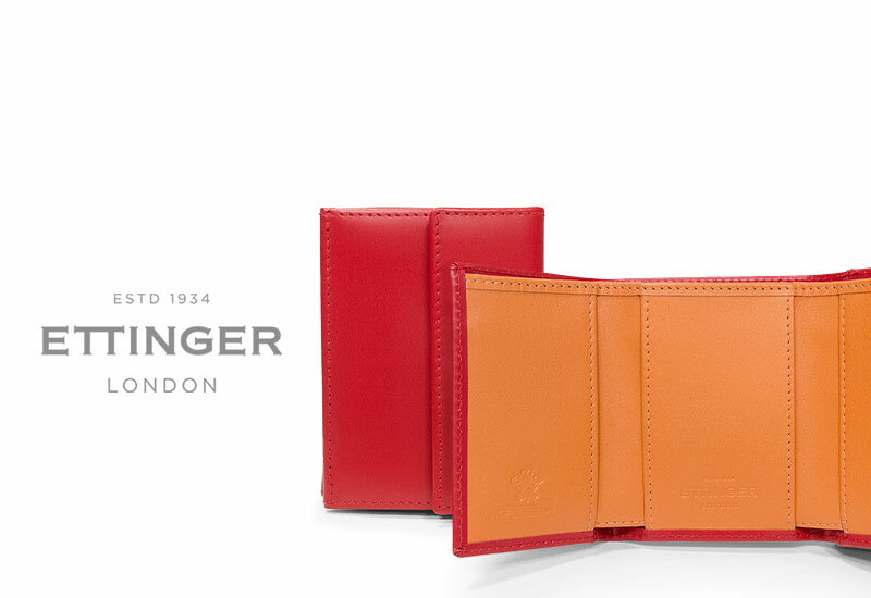 エッティンガー [ETTINGER社公認正規販売店]エッティンガー / ETTINGER BH 2199J3 FOLD WALLET WITH COIN PURSE ブライドルレザー 小銭入れ付き 三つ折りミニウォレット/コンパクトウォレット ( メンズ/コインパース/ブライドルレザー )