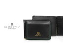 【日本正規輸入代理店商品+メーカー3ヶ月保証あり】グレンロイヤル / GLENROYAL ●MONEY CLIP WITH POCKET 二つ折り革財布 ( マネークリップウォレット/ブライドル ) 03-6164 ●061 [ NEW BLACK×BOTTLE GREEN ]