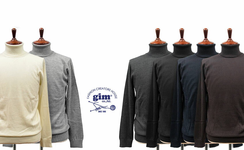 ★TIME SALE★開催中★■ gim / ジム 12ゲージ ウォッシャブルウール タートルネック ...