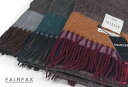 FAIRFAX / フェアファクス カシミヤマフラー カシミア100% マルチカラー チェック柄 ” Multi Color Check” FM93 ( NHB...