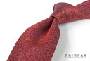 ■TRAD SALE!【FAIRFAX/フェアファクス ネクタイ】イタリアミックスソリッドタイ / 無地ネクタイ (カスリ調レッド無地 / イタリア生地)(FS...