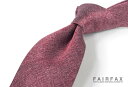 ■TRAD SALE!【FAIRFAX/フェアファクス ネクタイ】イタリアミックスソリッドタイ / 無地ネクタイ (カスリ調ピンク無地 / イタリア生地)(FS...