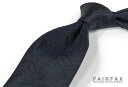 ■TRAD SALE!【FAIRFAX/フェアファクス】ソリッドタイ/無地ネクタイ/ペイズリー柄ネクタイ(ネイビー系シャドーペイズリー)(FSP-18)送料無料...