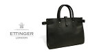 [ETTINGER社公認正規販売店]エッティンガー / ETTINGER ●レザートートバッグ T-15L TOTE / ブラック ( 革製鞄/メンズ/ビジネスバッグ/BAG )