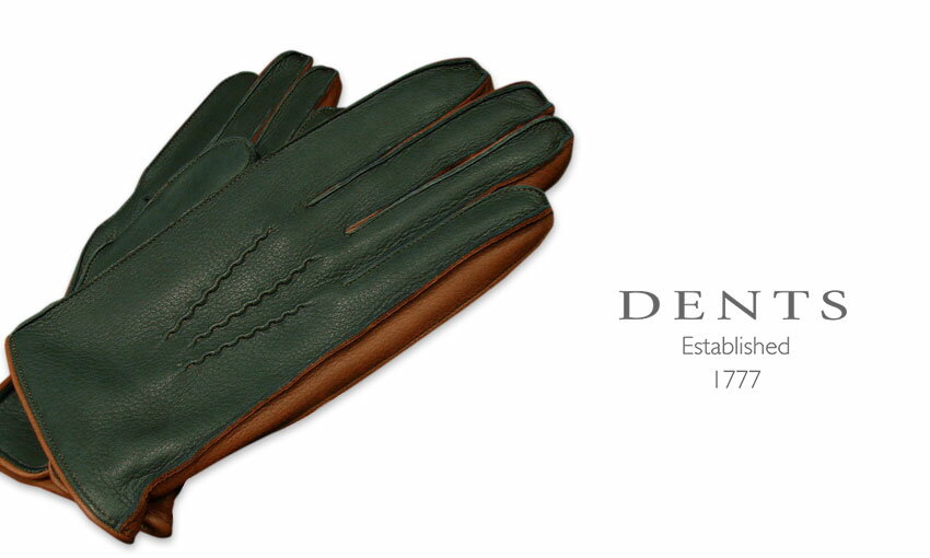 デンツ　手袋（メンズ） [デンツ社公認販売店]DENTS 手袋 / デンツ手袋 DEERSKIN / ディアスキン ( 鹿革 ) [ HUNTER × TOBACCO(HAVANA) ] 15-1016 H/T(H/H) 【楽ギフ_包装】