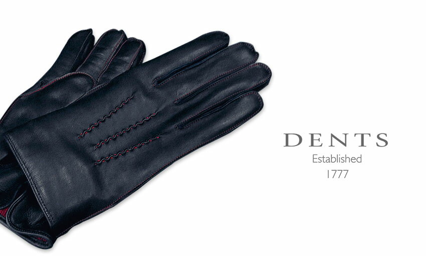 [デンツ社公認販売店]DENTS 手袋 / デンツ手袋 HAIR SHEEP / ヘアシープ ( 羊革 ) [ NAVY / RED ] 15-1518 NAVY / RED 【楽ギフ_包装】