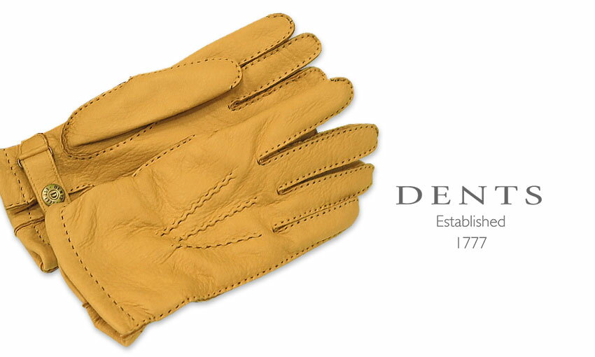 デンツ　手袋（メンズ） [デンツ社公認販売店]DENTS 手袋 / デンツ手袋 DEERSKIN / ディアスキン ( 鹿革 ) [ CORK / コルク / コーク ] 15-1550 CORK 【楽ギフ_包装】