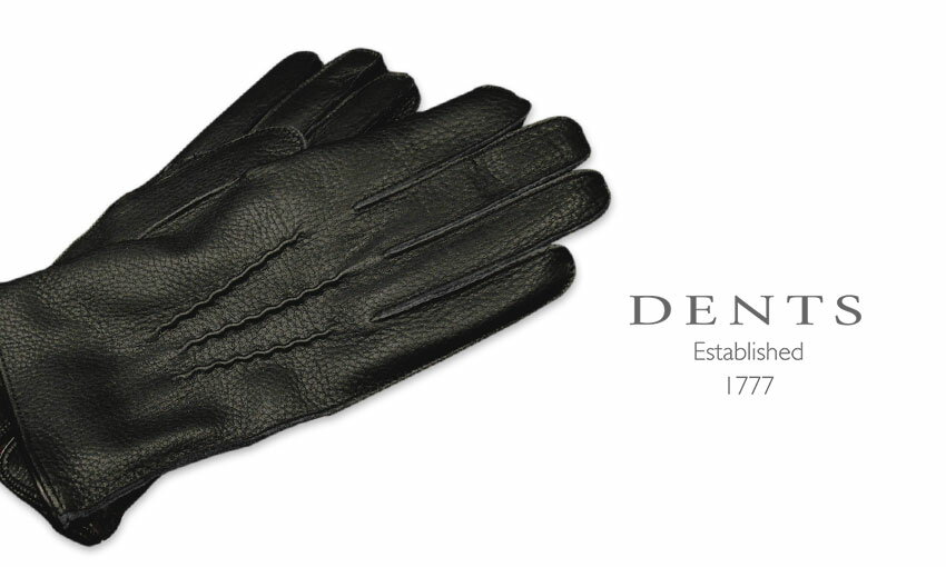 デンツ　手袋（メンズ） [デンツ社公認販売店]DENTS 手袋 / デンツ手袋 DEERSKIN / ディアスキン ( 鹿革 ) 15-1556 / BLACK 【楽ギフ_包装】