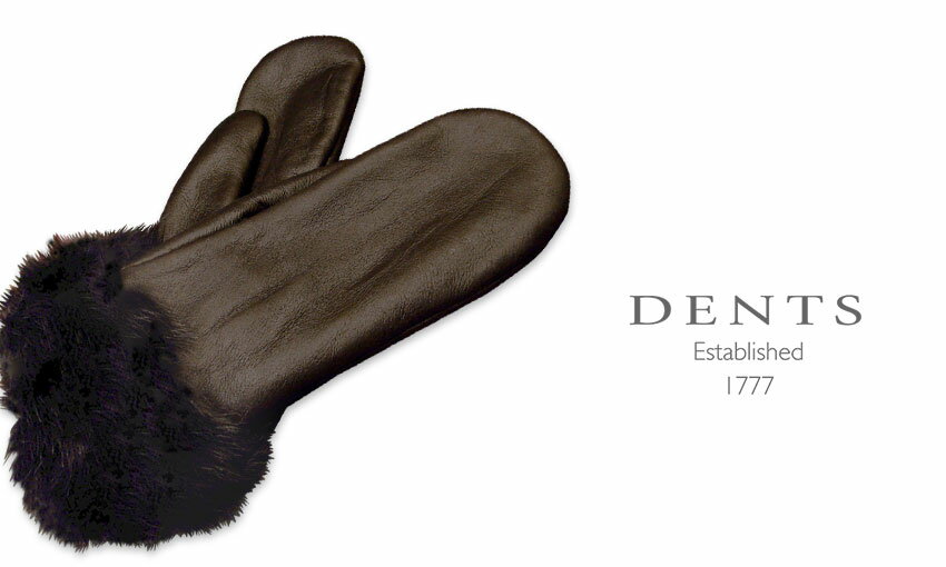 デンツ　手袋（レディース） [デンツ社公認販売店]DENTS 手袋 / デンツ / ミトン手袋 ( 婦人物 ) SHEEPSKIN / シープスキン ( 羊革 ) [ モカブラウン ] 7-9074 MO 【楽ギフ_包装】