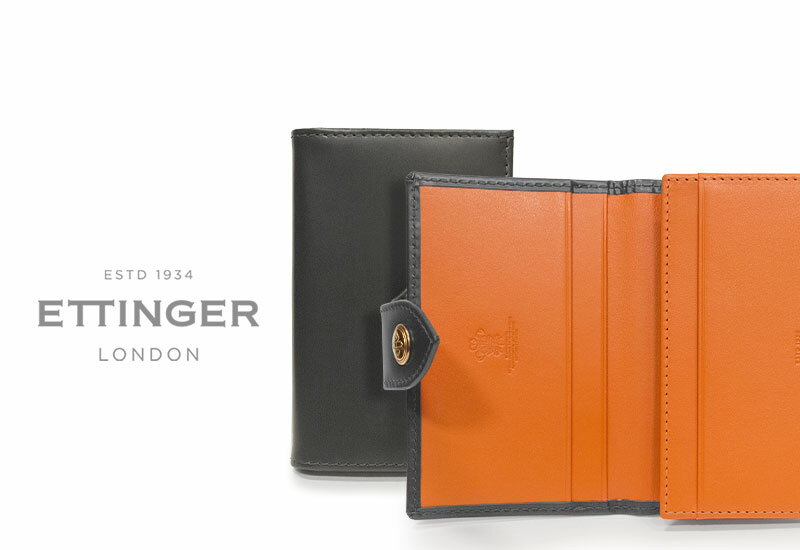 エッティンガー [ETTINGER社公認正規販売店]エッティンガー / ETTINGER ●TAB ( BH143J TAB ) VISITING CARD CASE w.TAB ビジティング・カードケース タブ付き( レザー/名刺入れ/カードホルダー/メンズ )