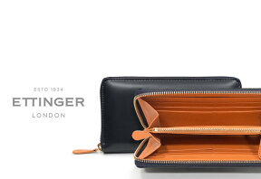 [ETTINGER社公認正規販売店]エッティンガー / ETTINGER ■LARGE ZIP PURSE / BH2051EJ ●ラウンドジップロングウォレット ファスナー [ EXCELLA / エクセラ ] ( レザー/メンズ/長財布/札入れ/カード入れ )