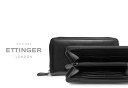 ETTINGER社公認正規販売店 エッティンガー / ETTINGER NO CORNERS BLACK COLLECTION●011 ラウンドジップロングウォレット 2051JR ( メンズ/レザー/長財布/札入れ/カード入れ )