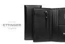 ETTINGER社公認正規販売店 エッティンガー / ETTINGER NO CORNERS BLACK COLLECTION●011 小銭入れ付き長財布 953A ( 別注/ロングウォレット/レザー/カード入れ/メンズ )