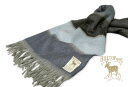 HILLTOP / ヒルトップ マフラー LAMBSWOOL & ANGORA MUFFLERS FAH 01618 A3 NAVY BLUE ( ブルー系ワイ...