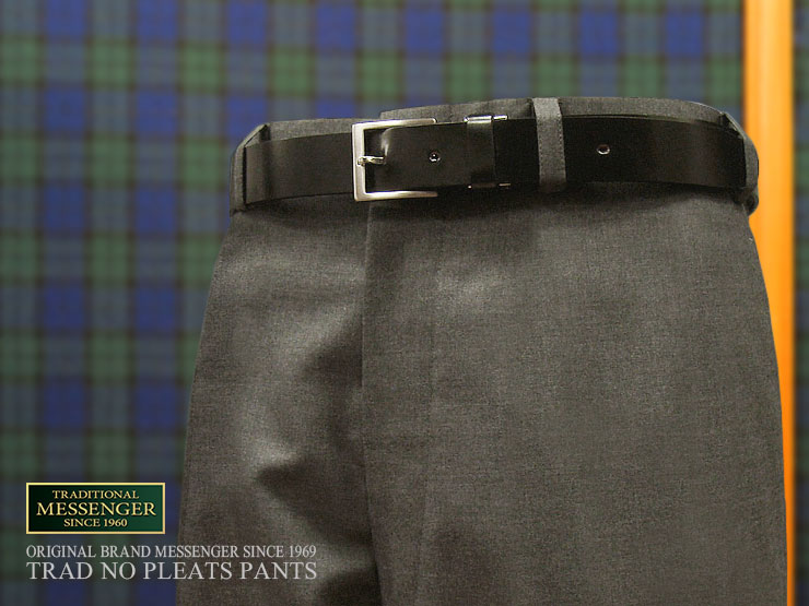 [ 春夏 ] ミディアムグレーサマーウールパンツ ( ノータックMODEL ) M6000#60/61 ( スラックス/パンツ/ズボン/ボトム )