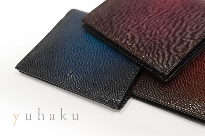 YUHAKU / ユハク  Wallet / 薄型二つ折り財布 ( YEV122 ) ( メンズ/レザー/ウォレット/札入れ ) 