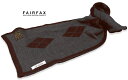 ■FAIRFAX / フェアファクス ウールマフラー F-31 ( グレー×ブラウン系アーガイル調柄 )【楽ギフ_包装】【あす楽対応】