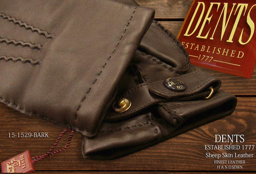 [デンツ社公認販売店]DENTS 手袋 / デンツ手袋 SHEEPSKIN / シープスキン ( 羊革 ) [ BROWN / ダークブラウン ] 15-1529BR 【楽ギフ_包装】