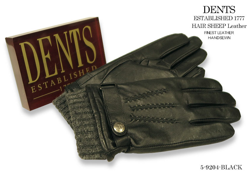 デンツ　手袋（メンズ） [デンツ社公認販売店]DENTS 手袋 / デンツ手袋 / スマホ対応 TOUCH SCREEN TECHNOLOGY GLOVE HAIR SHEEP / ヘアシープ ( 羊革 ) [ ブラック ] 5-9204 BLACK 【楽ギフ_包装】