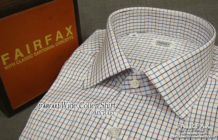 フェアファクス ビジネスシャツ メンズ 【 FAIRFAX/フェアファクス 】ワイドカラーシャツ [ Sharp Model/シャープ・モデル ] ( FWN-06 ) 【楽ギフ_包装】