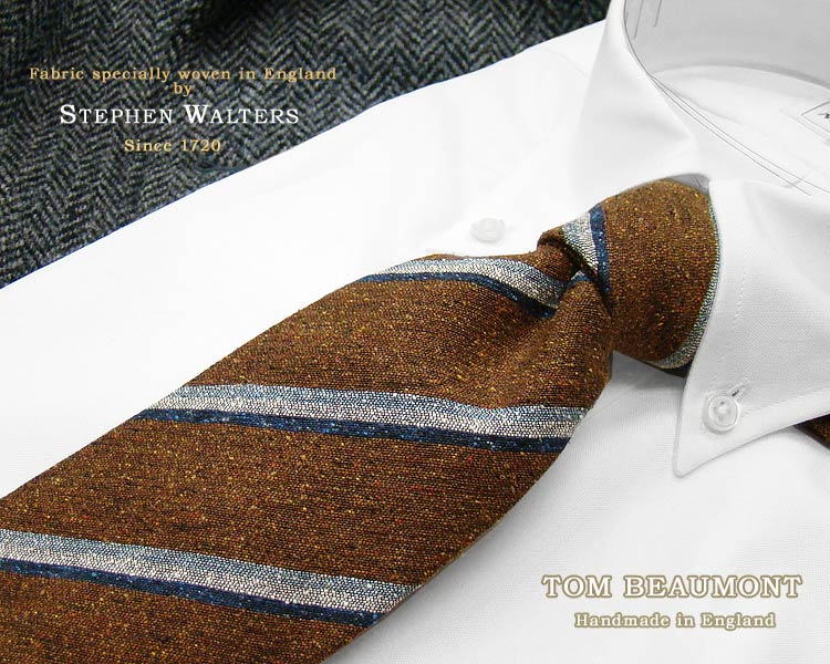 英国名門 【 STEPHEN WALTERS 】 シルクタイ / ストライプ / S58160-04 【楽ギフ_包装】