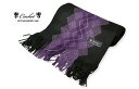 ★ CRICKET / クリケット 黒地にパープル系2色・ラベンダー系の アーガイル ニットマフラーPCM-16 【楽ギフ_包装】