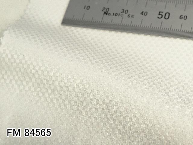 オリジナルオーダーシャツ●FM84565白のバスケット織り 100番手双糸 100%cotton