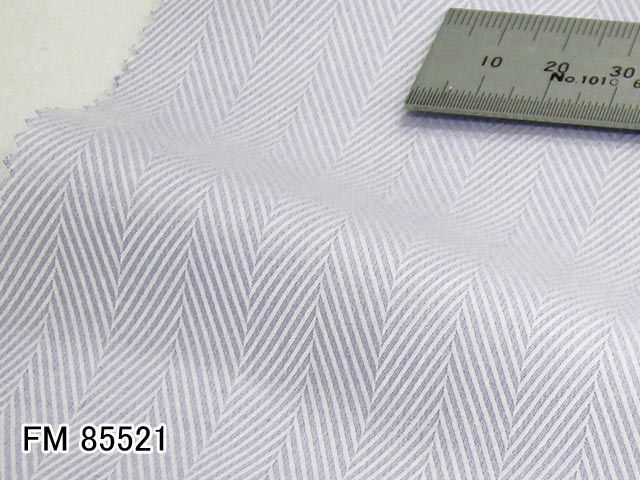 オリジナルオーダーシャツ●FM85521サックスブルーヘリンボーン織り　120番手双糸　100%cotton