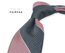 チェックネクタイ 【 FAIRFAX / フェアファクス 】●ネイビーとグレーのチェック×ピンク×オフホワイトのストライプ( レジメンタルネクタイ ) ●( PO-FS193 ) 【送料無料】【楽ギフ_包装】【あす楽対応】