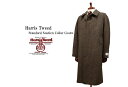 Harris Tweed / ハリスツイード スタンダード ステンカラーコート ( ブラウン系ヘリンボーン ) 9505-38