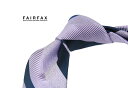 ■TRAD SALE!【 FAIRFAX / フェアファクス 】ラベンダー地にダークネイビーのストライプネクタイ ( レジメンタルネクタイ ) ●( FAS-1...