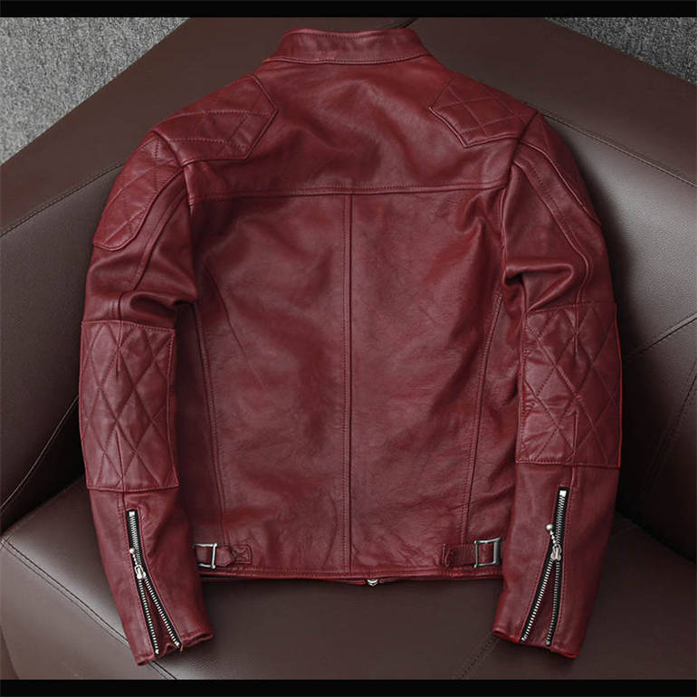 本革ジャケット レザージャケット メンズ 立ち襟 羊革 ファスナー バイクジャケット ライダースジャケット カジュアル 秋冬用 防風耐磨 leather jacket 革ジャン 皮ジャン ミリタリージャケット ブルゾン 送料無料