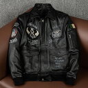 本革ジャケット レザージャケット メンズ 折り襟 S-5XL 個性刺繍ワッペン付き 牛革 バイクジャケット ライダースジャケット バイクウェア 秋冬用 防風耐磨 大きいサイズ 革ジャン 皮ジャン ミリタリージャケット ブルゾン 送料無料