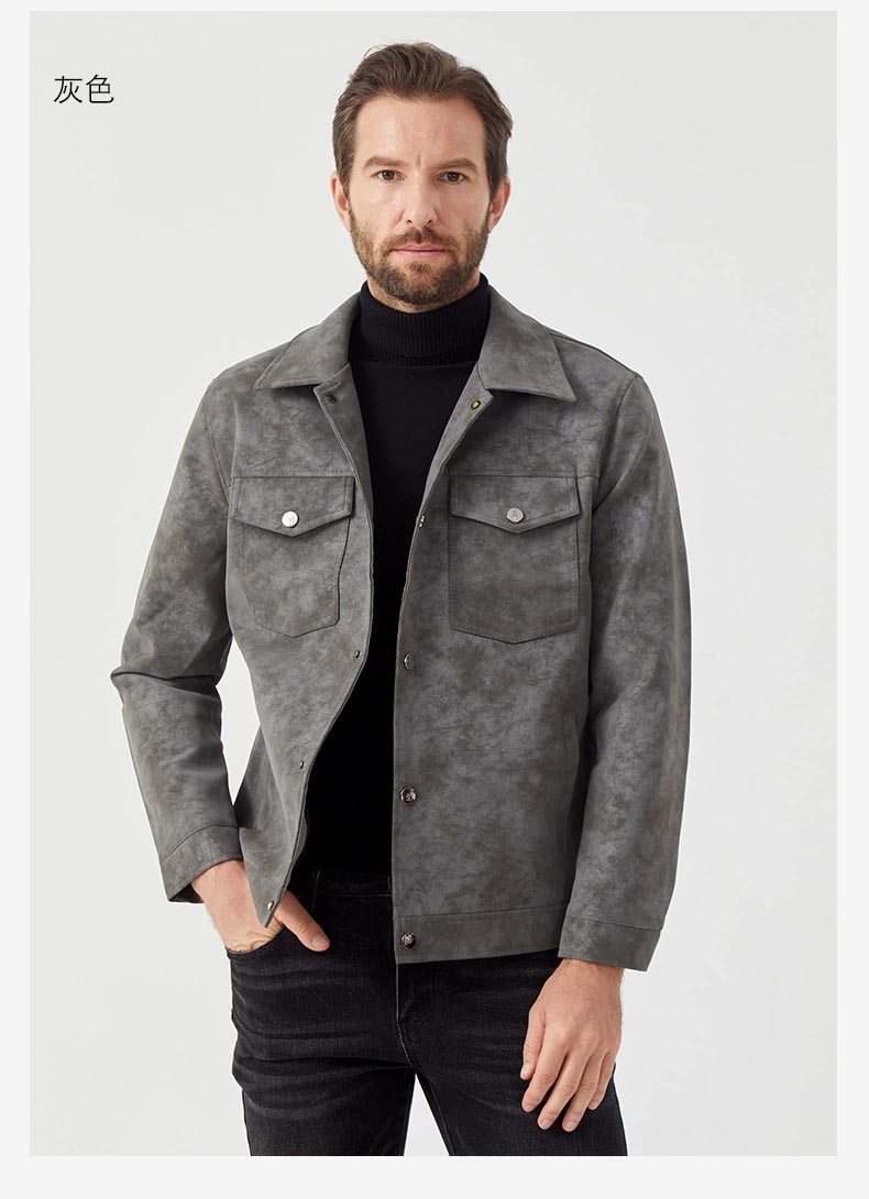 レザージャケット スエード 革ジャ